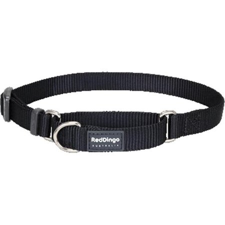 RED DINGO Red Dingo MC-ZZ-BB-SM Martingale Dog Collar Classic Black; Small MC-ZZ-BB-SM